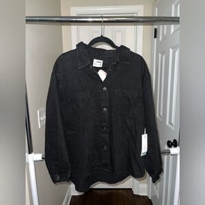 Black Oversized Denim Jacket
